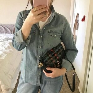 Levi's Light Wash Denim Western Shirt